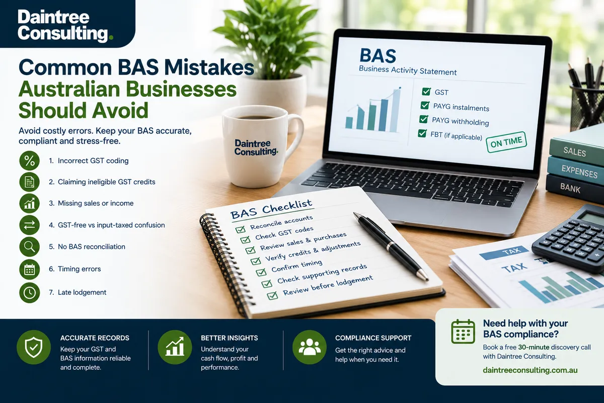 Common BAS mistakes Australian businesses should avoid checklist
