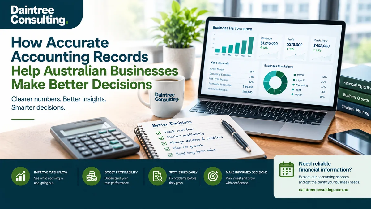 How accurate accounting records help Australian businesses make better decisions