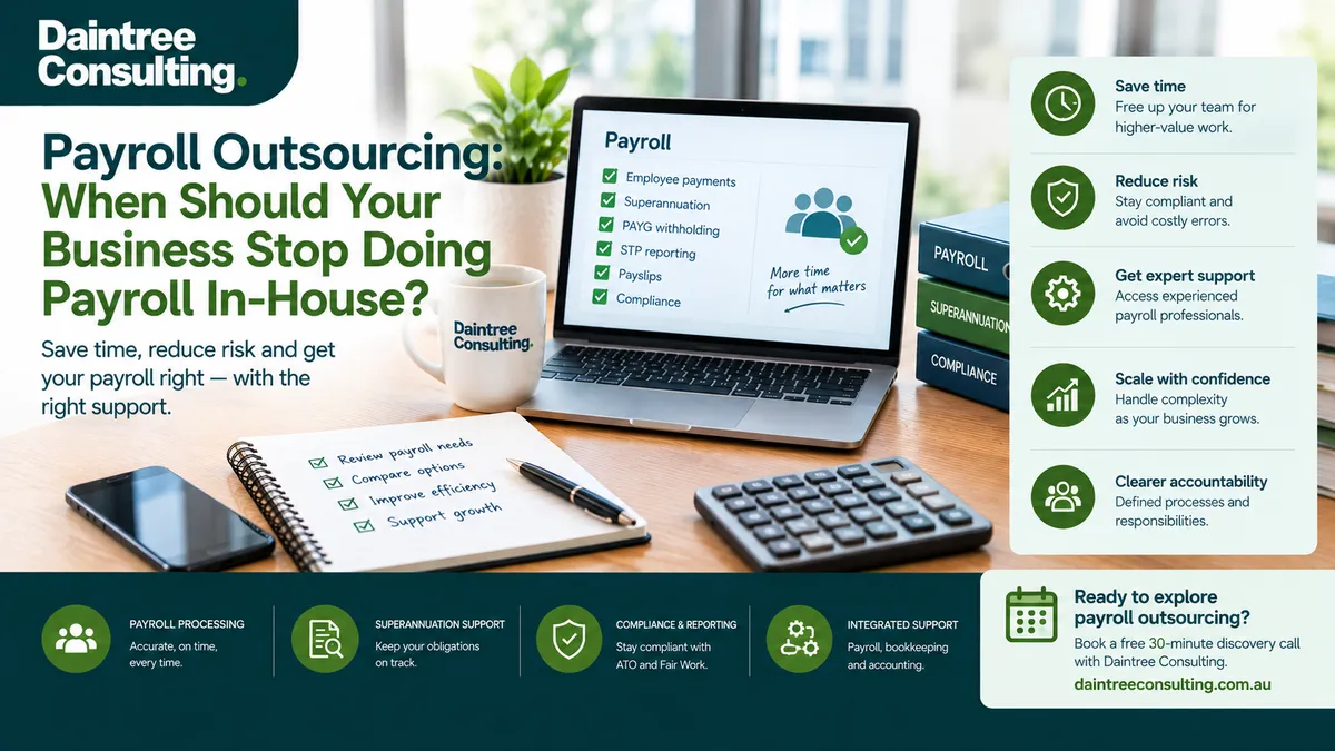 Payroll outsourcing for Australian businesses and when to stop doing payroll in-house