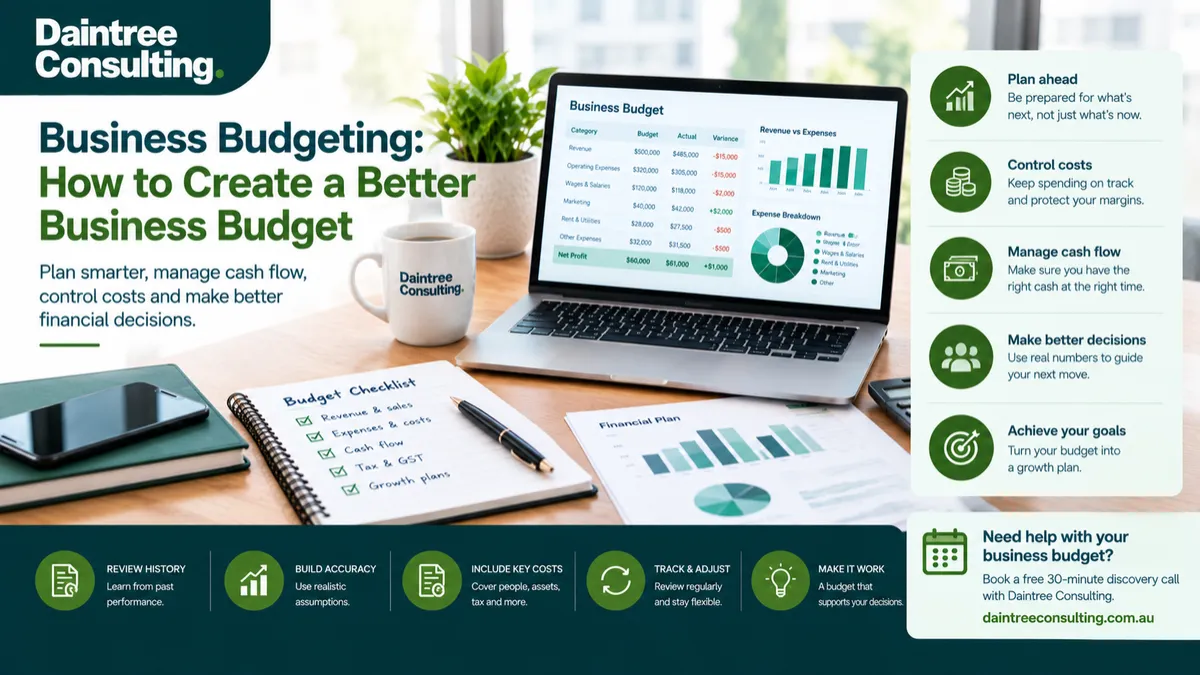 Business budgeting plan for Australian businesses and better financial decisions