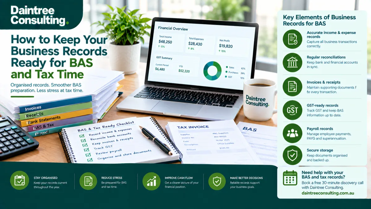 How to Keep Your Business Records Ready for BAS and Tax Time