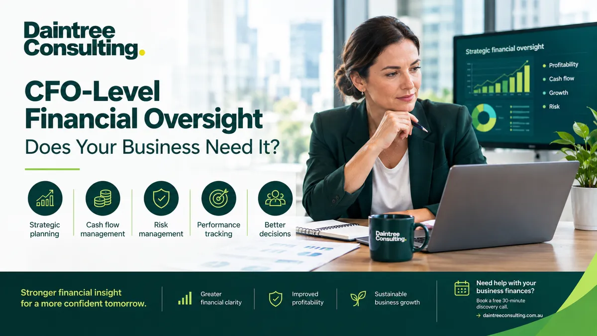 CFO financial oversight dashboard showing cash flow, profitability and business performance