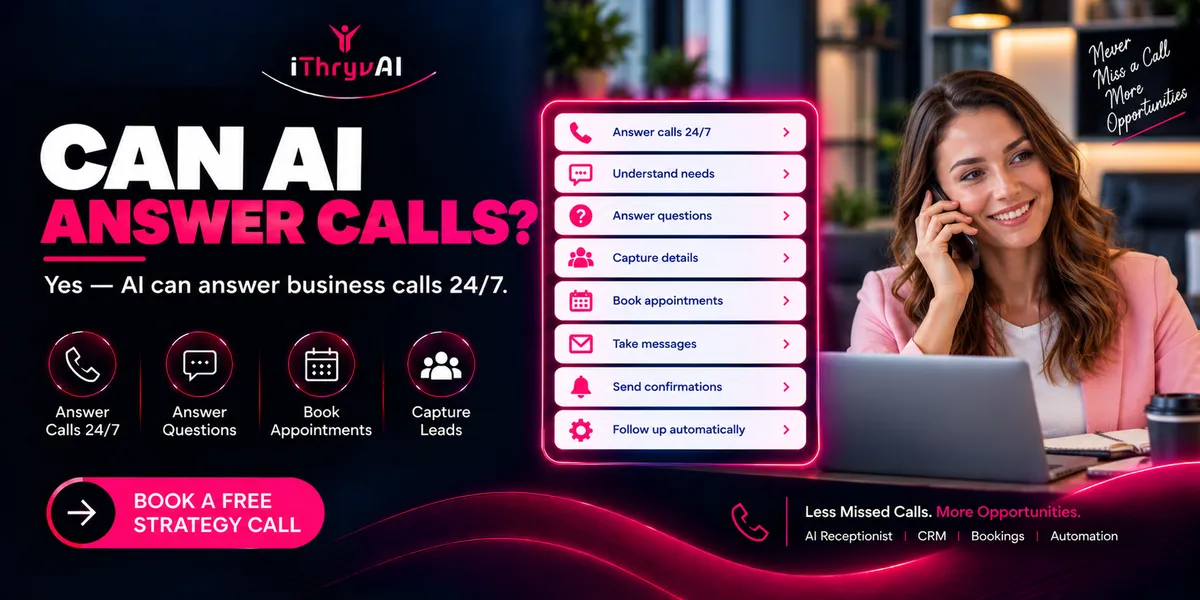 Can AI Answer Calls? How an AI Receptionist Handles Business Calls