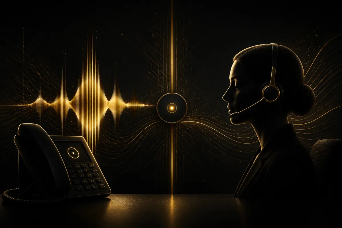 AI receptionist compared with a traditional human answering service