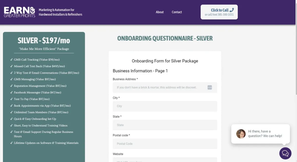 Fill Out the Onboarding Questionnaire