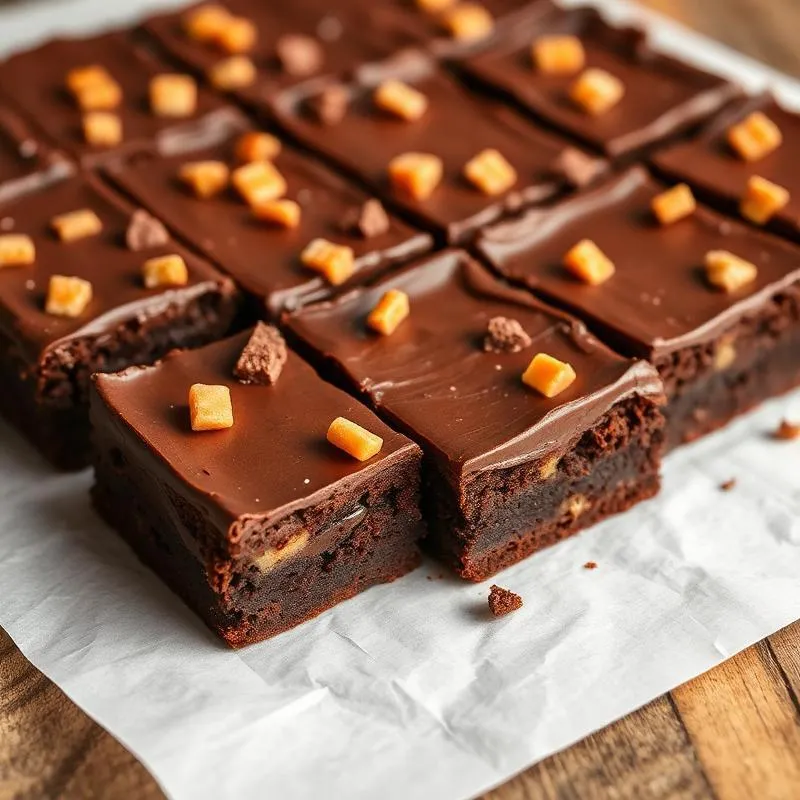 Toffee Top Brownies