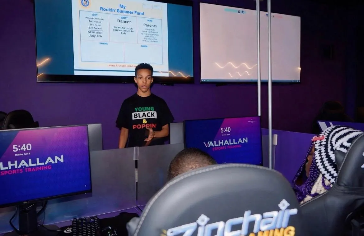 Rico leading a business workshop