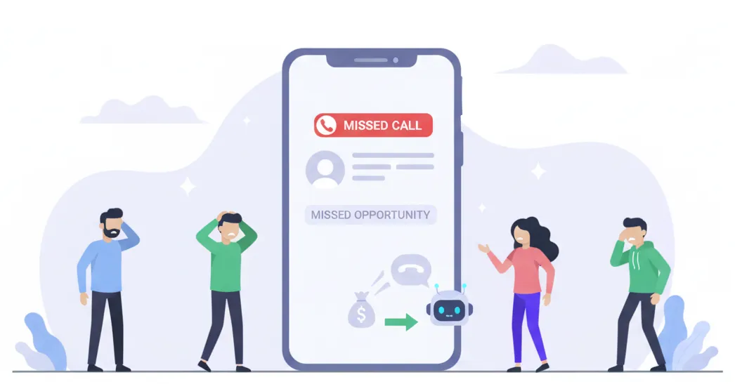 Missed Call Backs Illustration.