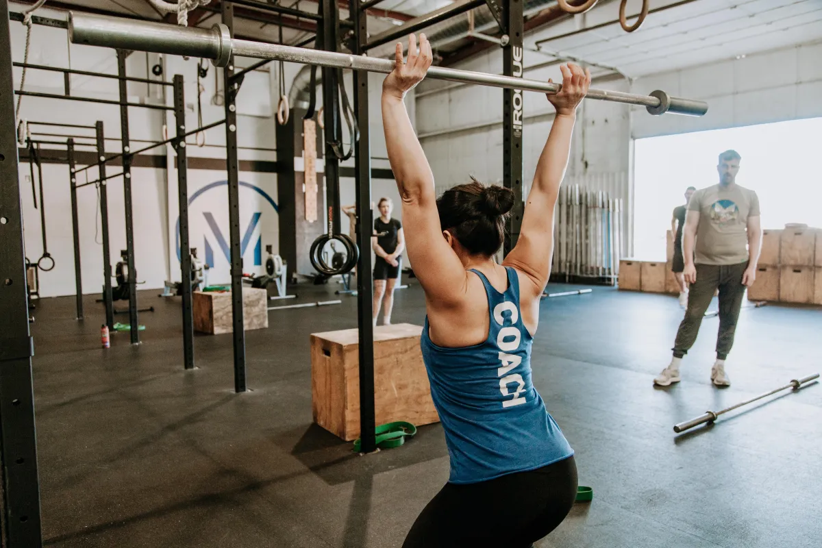 Olympic lifting barbell coaching