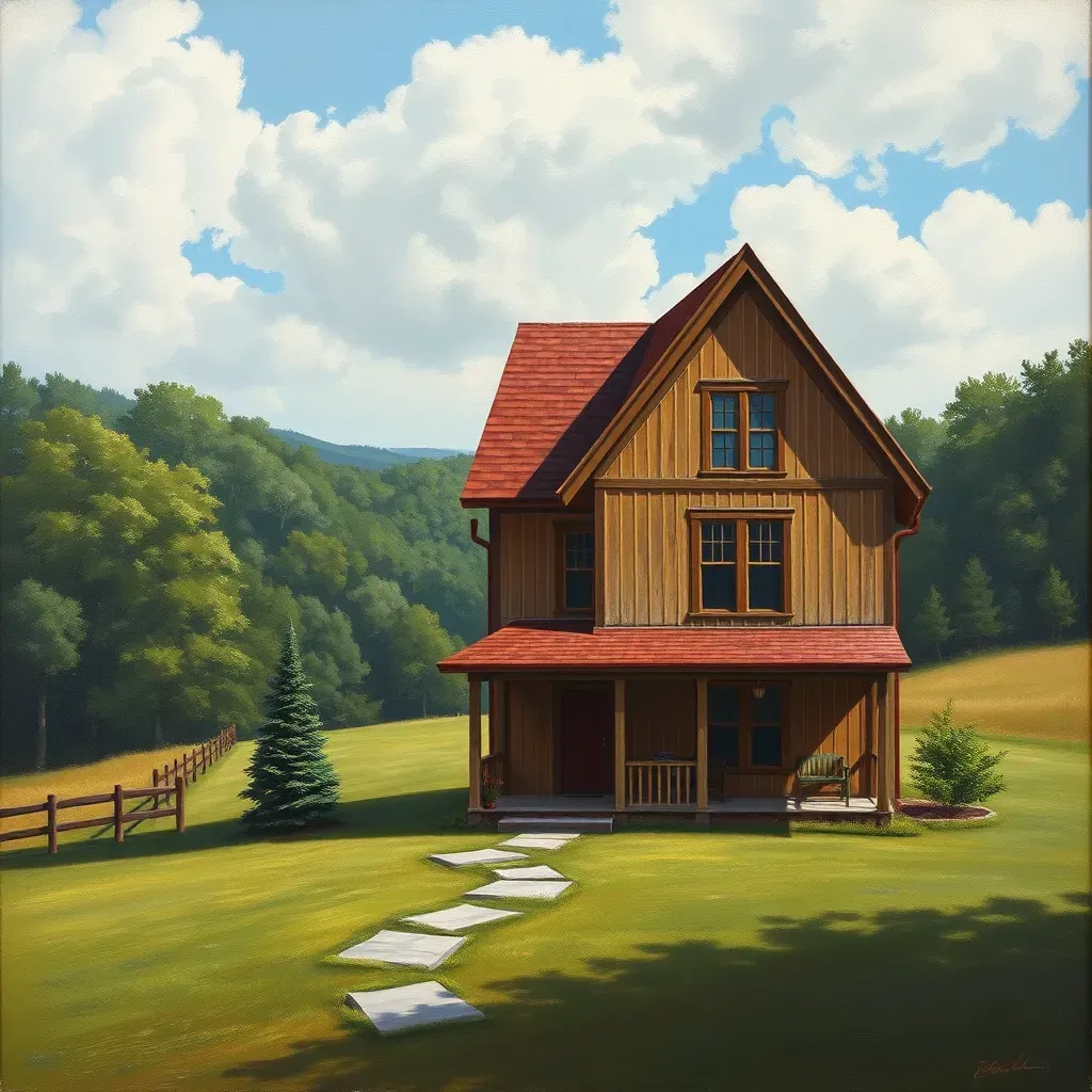 Painting in Innsbrook, VA on a bright sunny day, vibrant colors blending beautifully in the outdoor setting.
