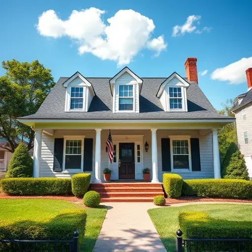 Newly painted Colonial Heights house with vibrant colors, manicured lawn, and classic decor creating a welcoming scene.