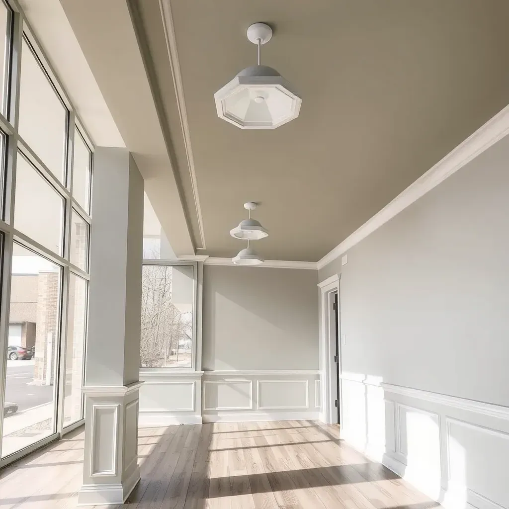Interior Commercial Painting projects in Richmond, VA showcasing vibrant walls and professional finish for a polished look.