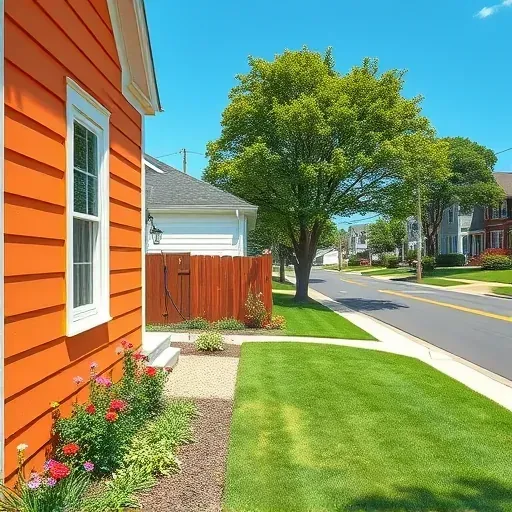 Vibrant, freshly painted home in Laurel, VA with flawless finish, lush landscaping, and sunny suburban background.