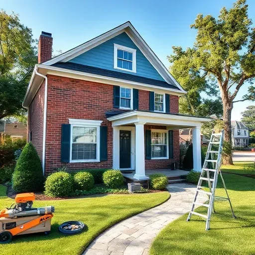 Completed painting project in Richmond VA showcasing vibrant colors and neat lines on a well-finished wall.