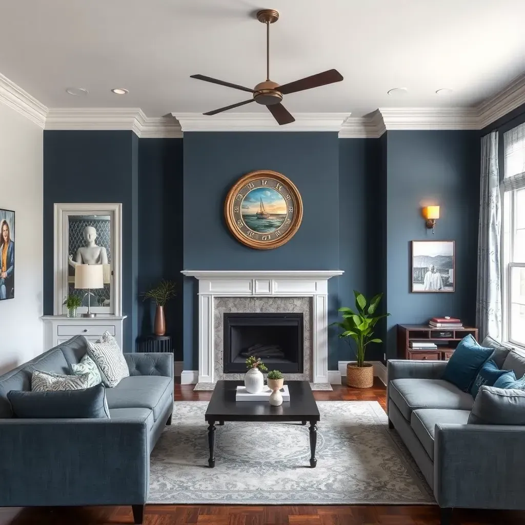 Bright living room in Short Pump, VA with freshly painted neutral walls, natural light, and professional interior painting details.