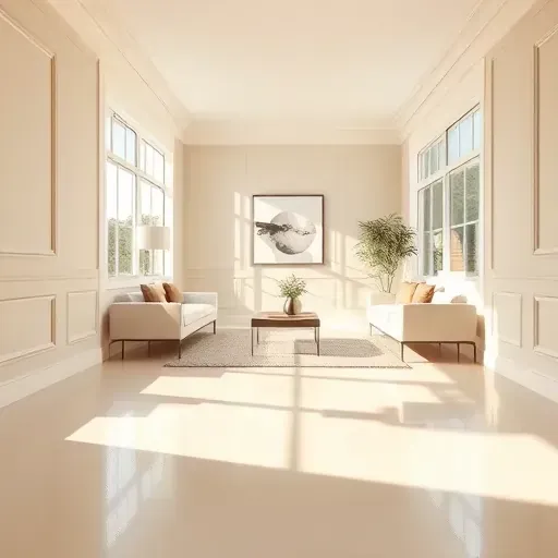 Freshly painted, neutral-toned interior in Sandston, VA with detailed trim, natural light, and modern furnishings.