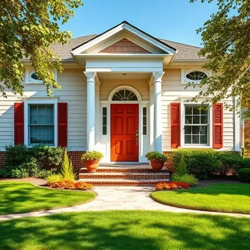Beautifully painted residential home in Montrose VA showcasing vibrant colors, detailed craftsmanship, and a welcoming ambiance.