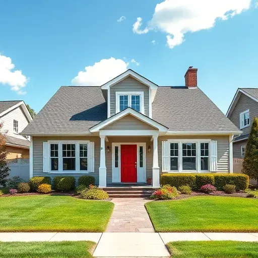Freshly painted suburban home in Glenburnie VA with vibrant colors, lush lawn, and professional craftsmanship details.