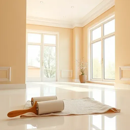 Clean, freshly painted interior in Rockwood, VA with smooth walls, professional tools, and natural light enhancing craftsmanship.