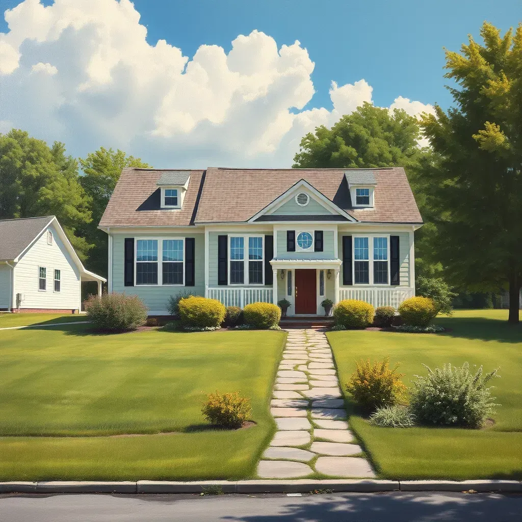 Painting in Glenburnie, VA, showcasing vibrant colors and detailed brushwork, capturing a peaceful landscape scene.