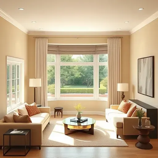 Freshly painted Laurel, VA interior with neutral walls, modern decor, natural light, and a clean, minimalist aesthetic.