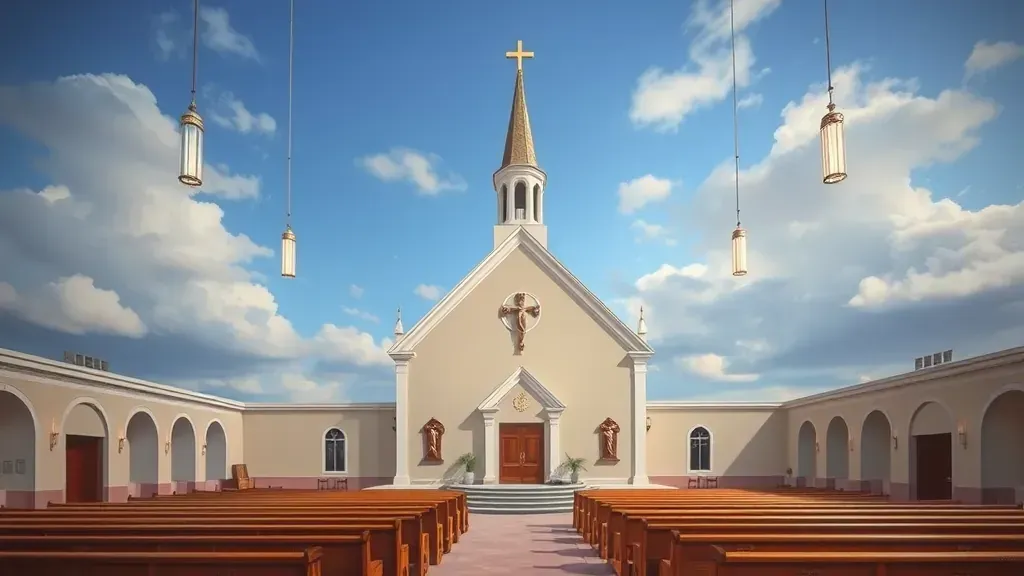 Church painting project showcasing vibrant colors and designs in Richmond, VA.