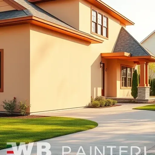 Completed exterior painting of modern Virginia home, showcasing quality craftsmanship and vibrant, smooth finishes.