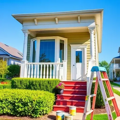 Freshly painted home in Elmont VA with vibrant colors, charming porch, and lush landscaping creating a welcoming atmosphere.