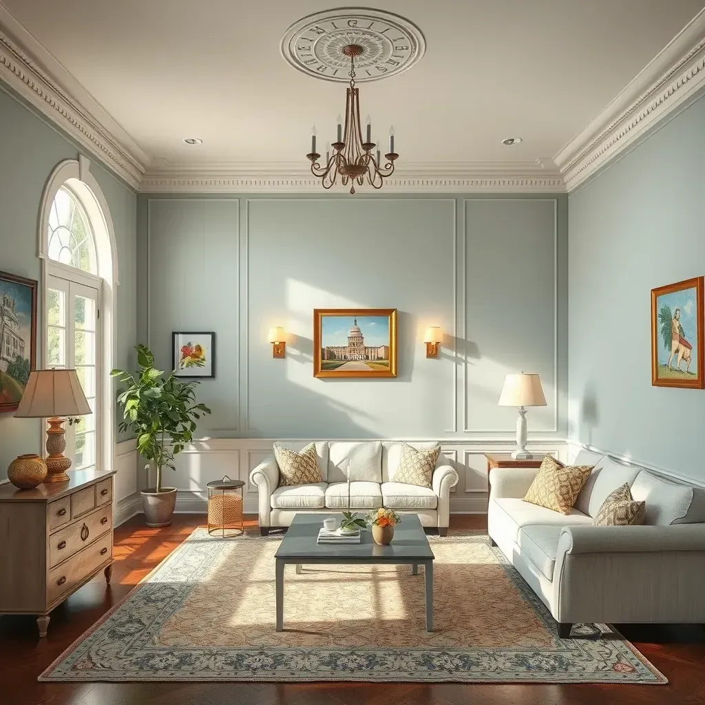 A cozy Montpelier, VA interior with charming rustic decor, warm lighting, and vintage furnishings enhancing its inviting ambiance.