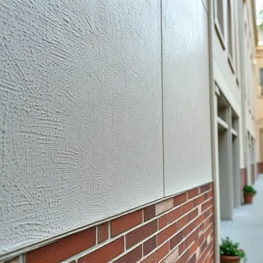 Seamless textured wall repair on historic Richmond building showing plaster, stucco, and brick details with subtle lighting