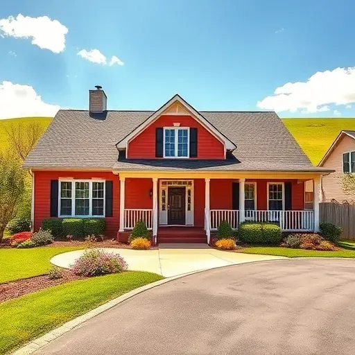 Vibrant residential home in Chesterfield VA with a welcoming porch, colorful landscaping, and pristine paint finish.
