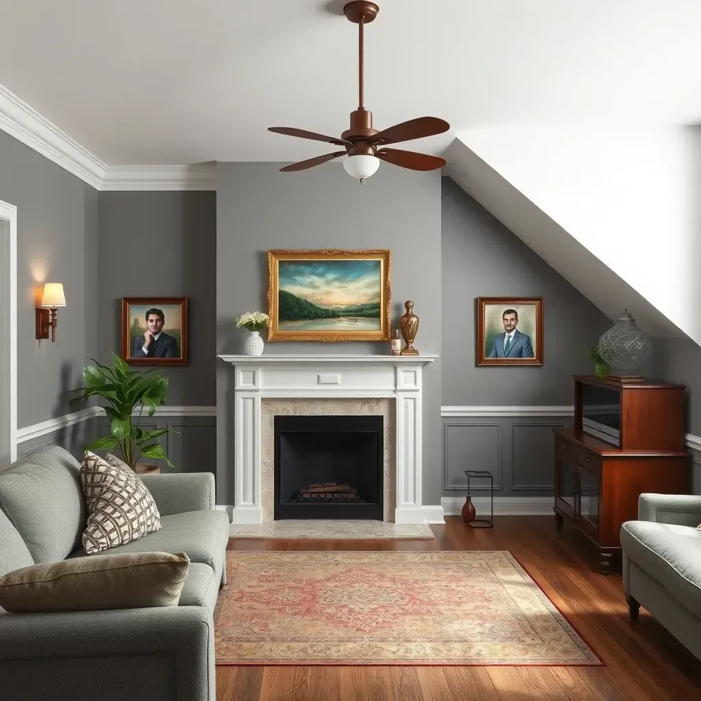 Beautiful renovated interior in Elmont, VA with neutral walls, modern decor, natural light, and flawless wall finishes.