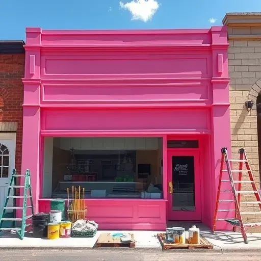 Completed painting project showcasing vibrant colors and neat lines in a Richmond VA residential setting.