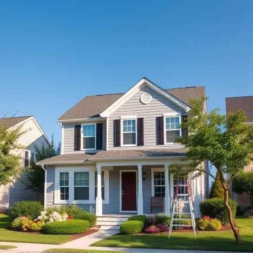 Completed residential painting project in Hanover VA showcasing vibrant colors, well-kept landscaping, and meticulous detail.