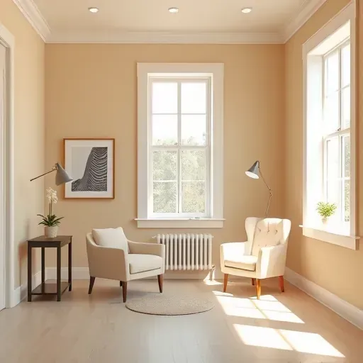 Freshly painted interior room in Manakin Sabot VA with neutral walls, modern trim, natural light, and minimalist decor