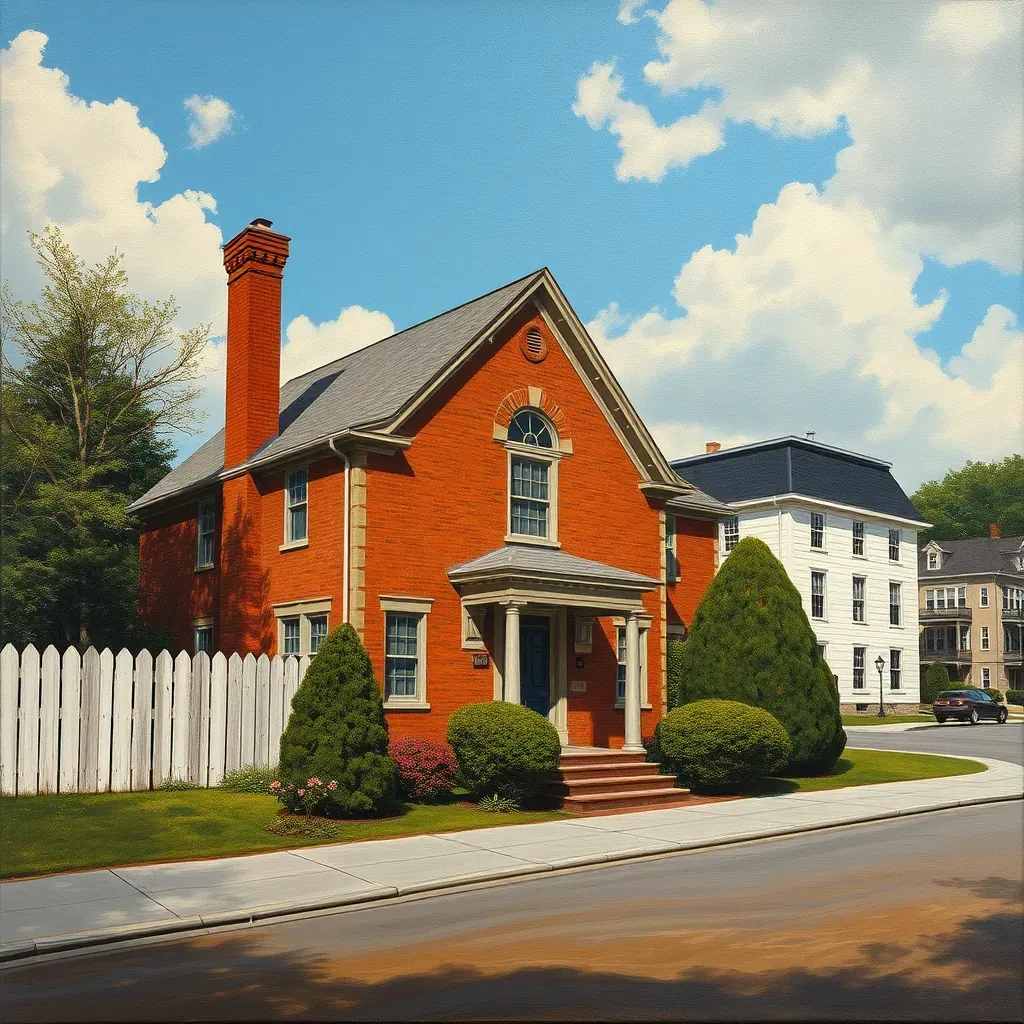 Realistic painting of Montpelier, VA landscape featuring historic estate and Virginia countryside.