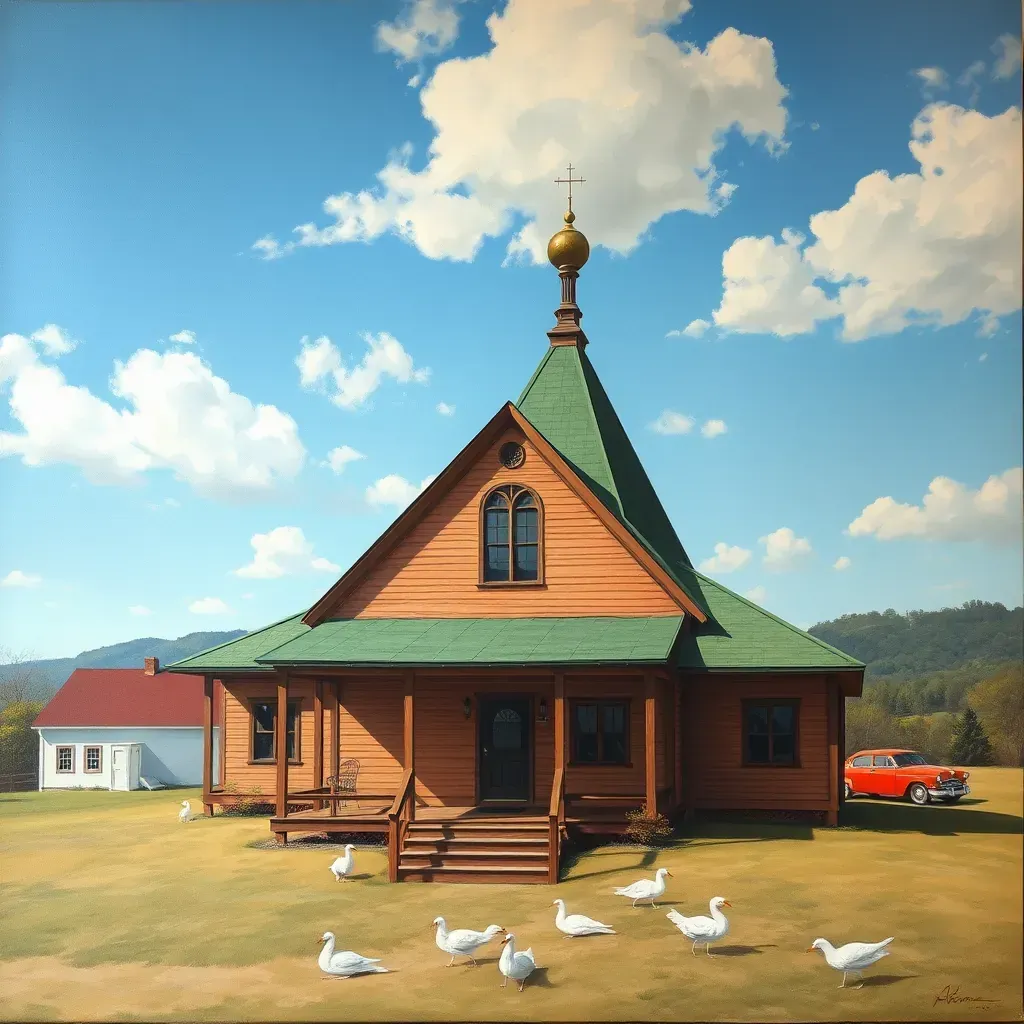 Painting in Bon Air, VA, showcasing vibrant colors and detailed brushwork on a sunny day.