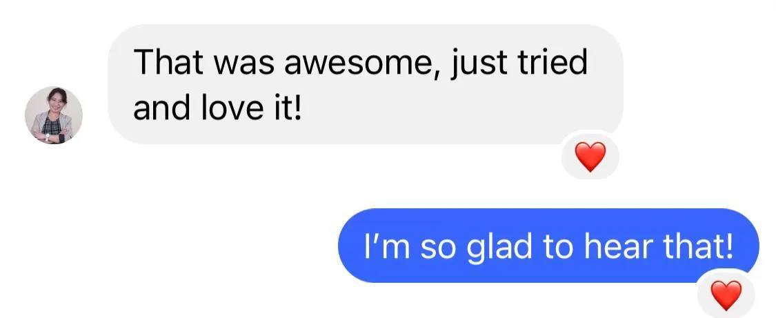 "That was awesome, just tried and love it!"