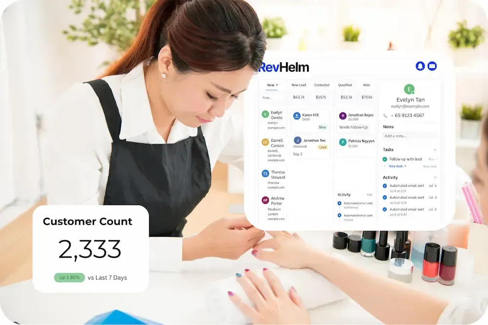 RevHelm for Beauty & Wellness Businesses