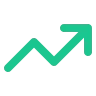 Upward trending graph illustrating lead conversion and business growth for Australian tradies.