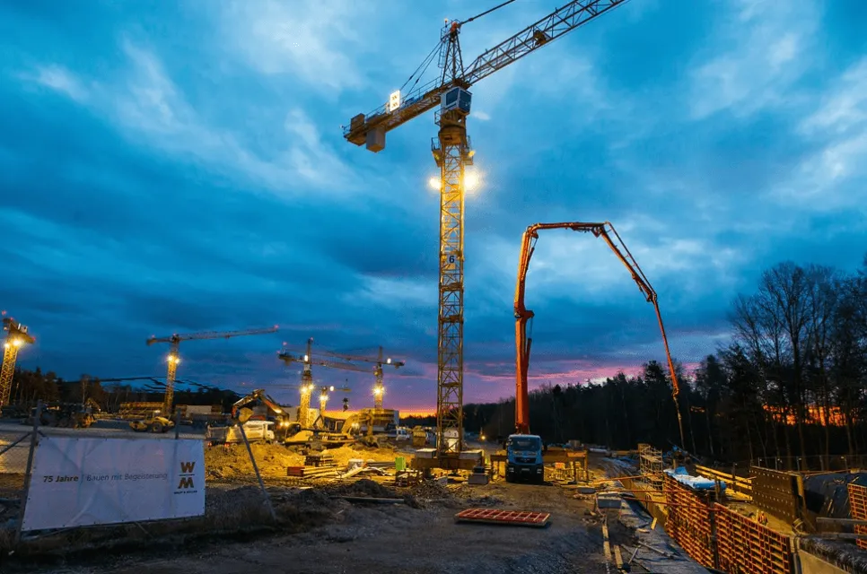 this image shows stockton pumping concrete