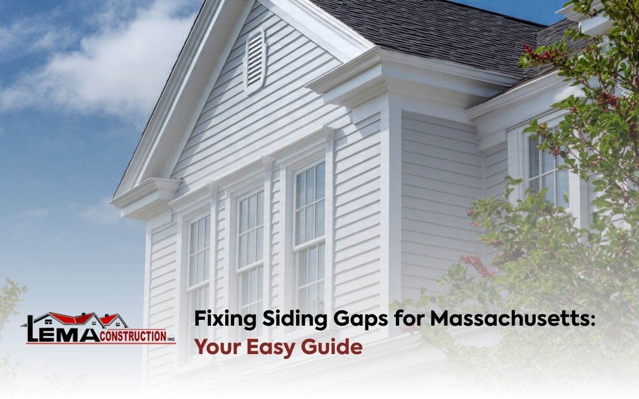 Siding Gaps for Massachusetts on a home exterior with visible seams