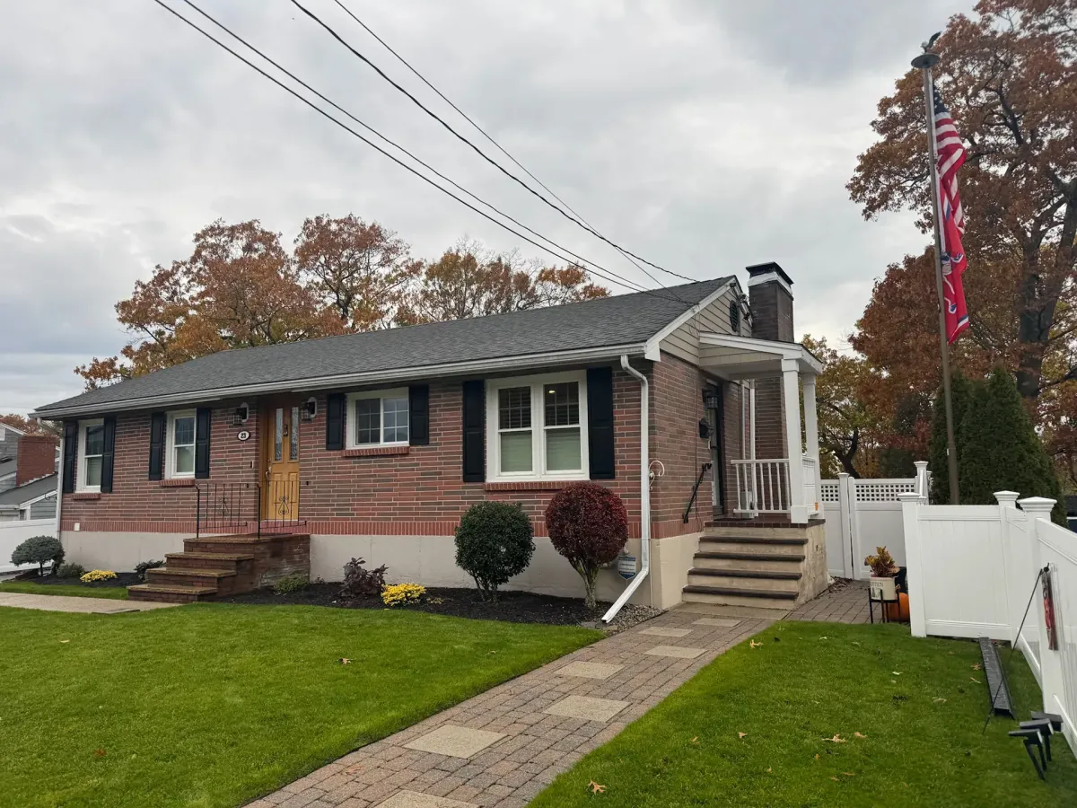 Before (White Gutters)