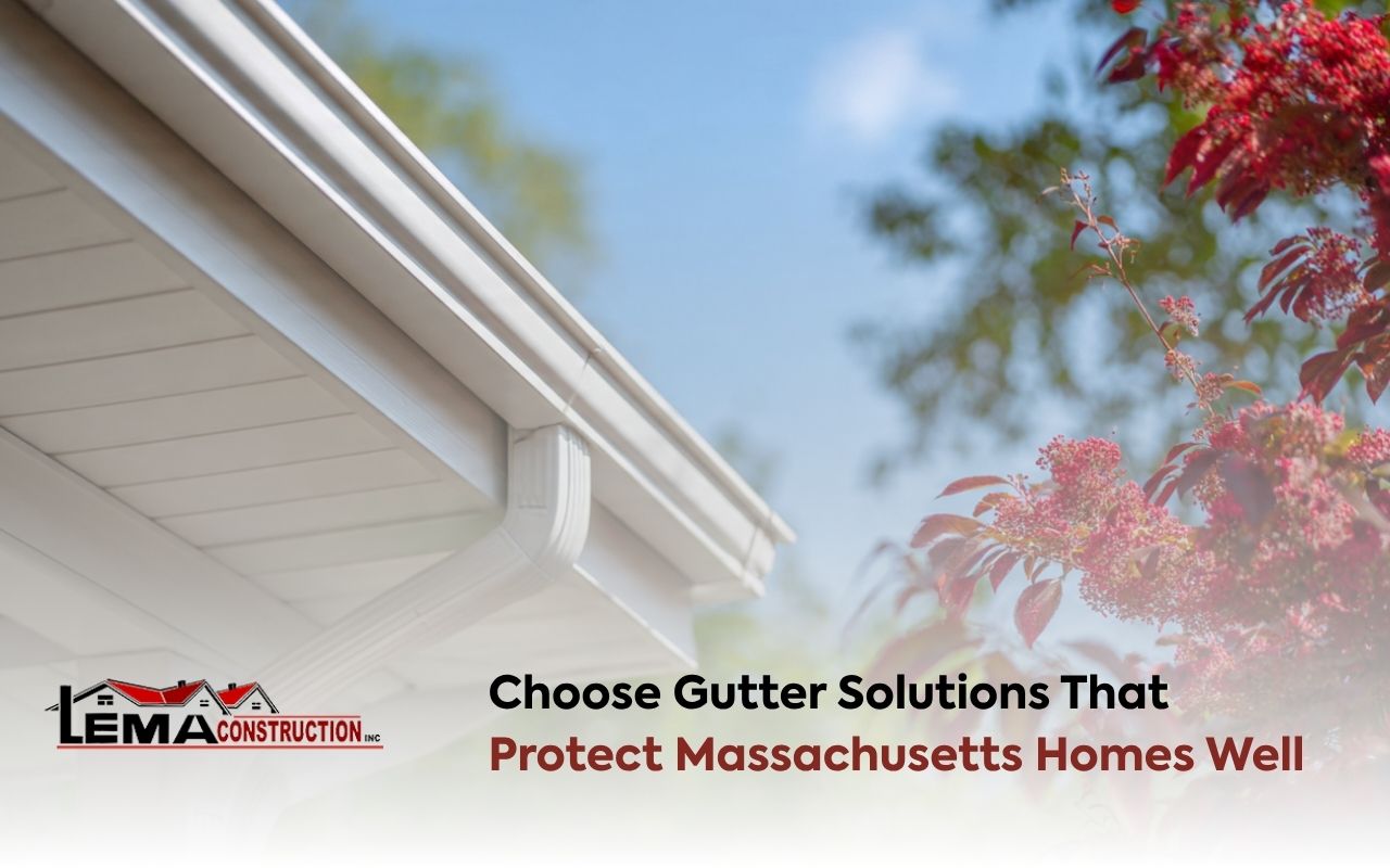 gutter services in Massachusetts protecting a home from water damage