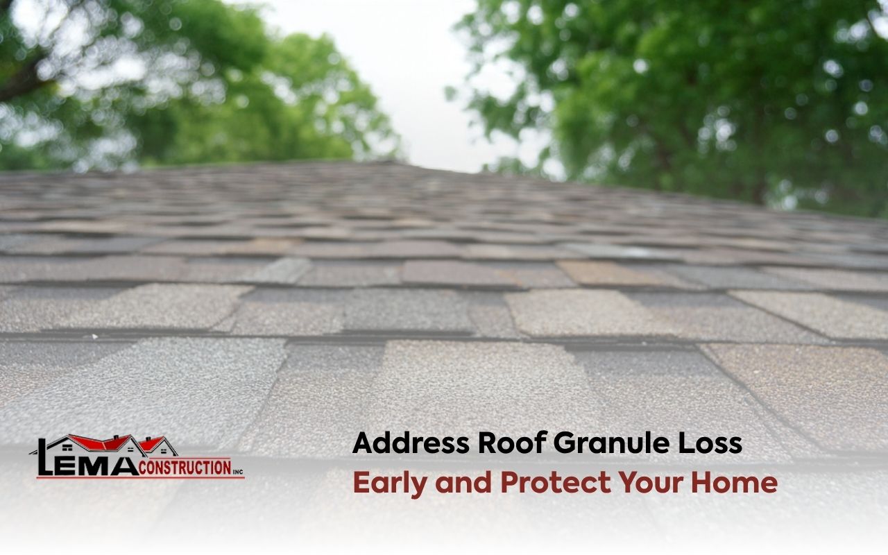 roof granule loss signs on asphalt shingles