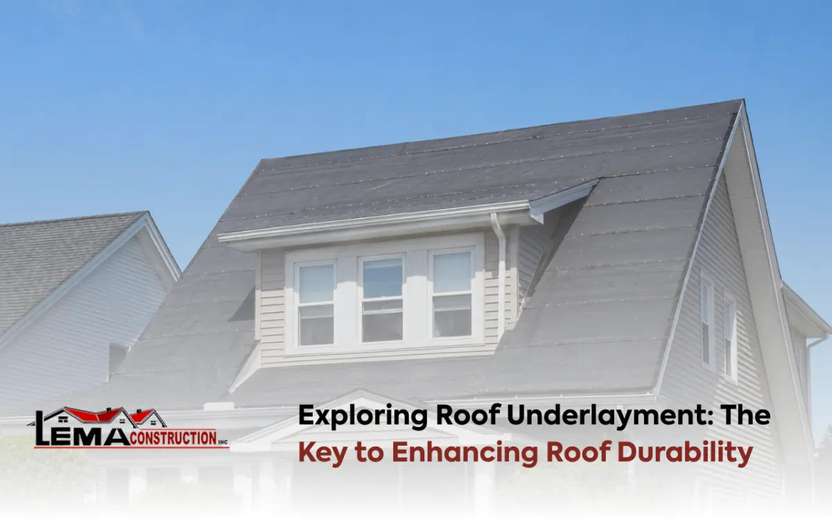 Roof underlayment installed on a Brockton home before shingles