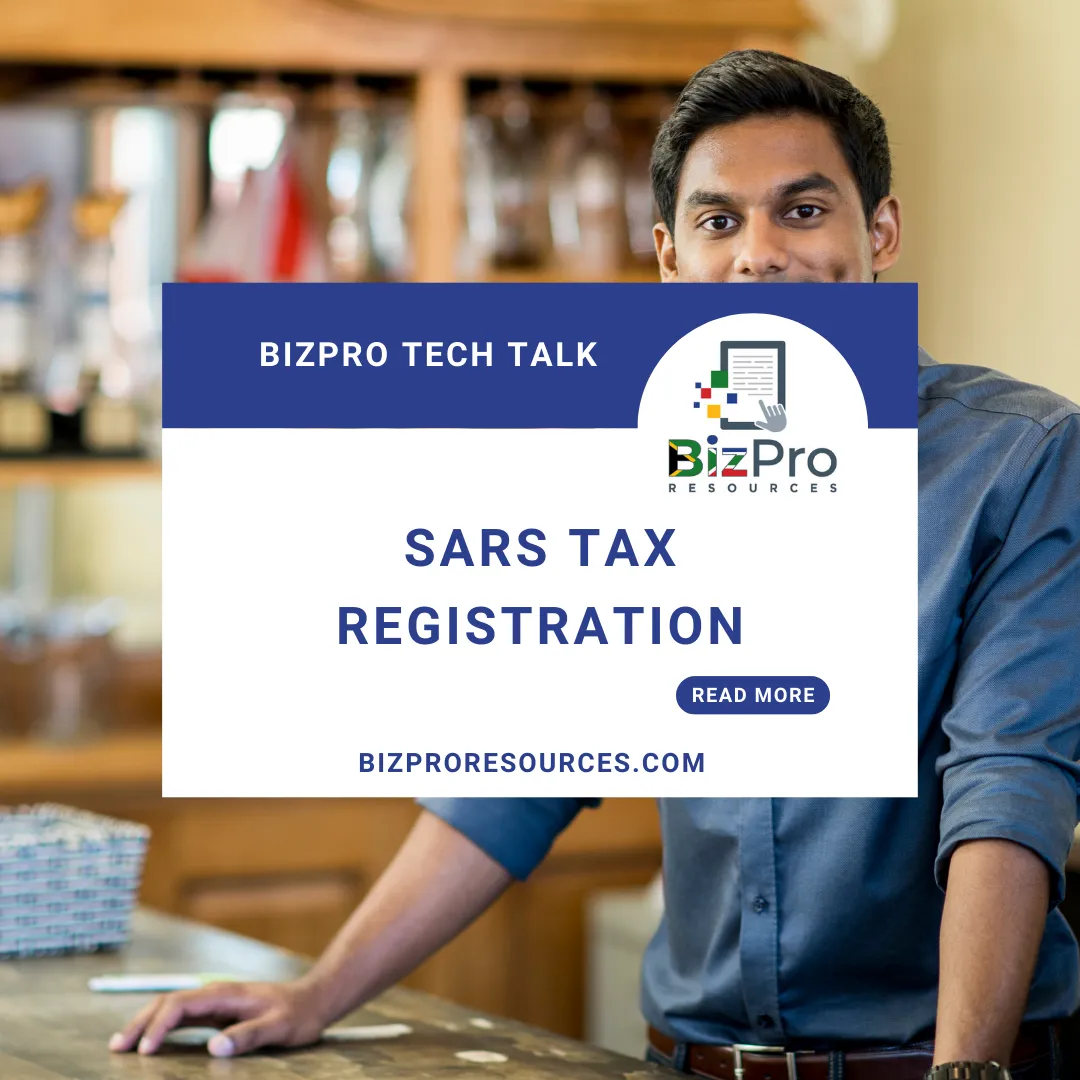 Licenses & Registrations: SARS Tax Registration