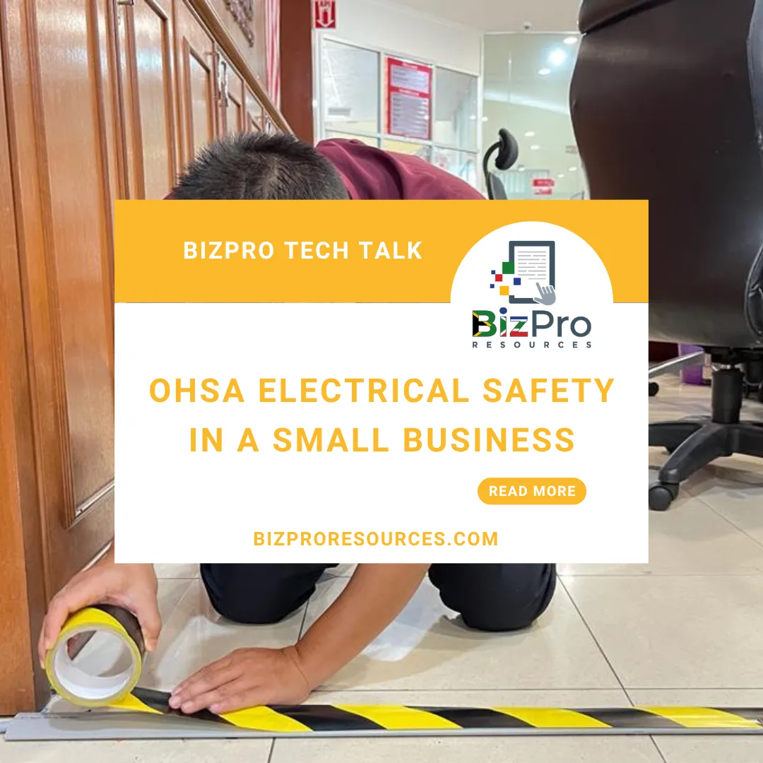 OHS: Electrical Safety in the Workplace