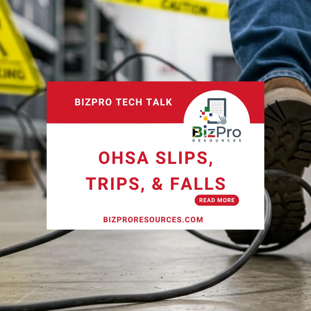 OHS: Slips, Trips, and Falls