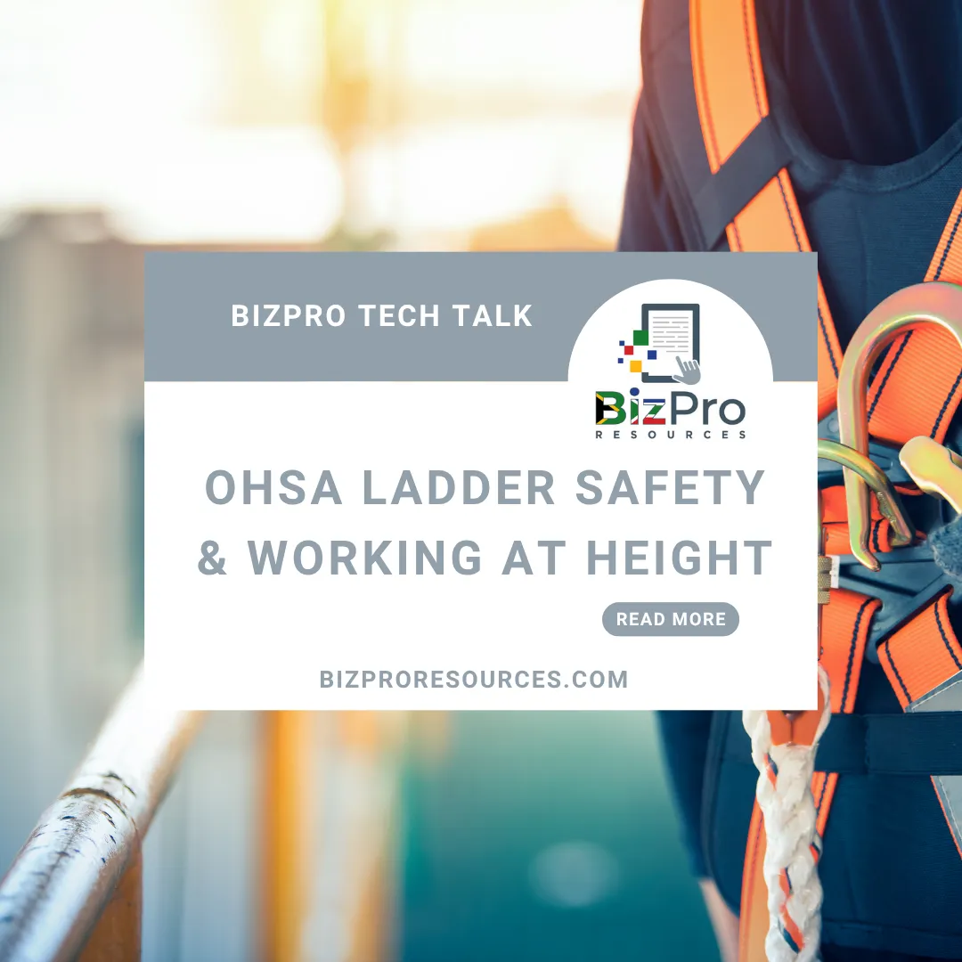 OHS: Ladder Safety and Working at Height